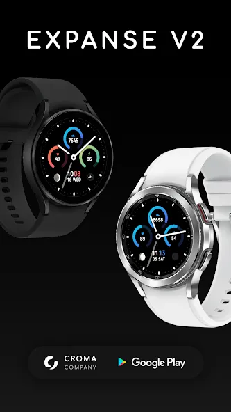 Expanse V2 Watch Face Wear OS screenshot 1