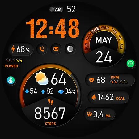 PER15 Sport Digital Watch Face screenshot 42
