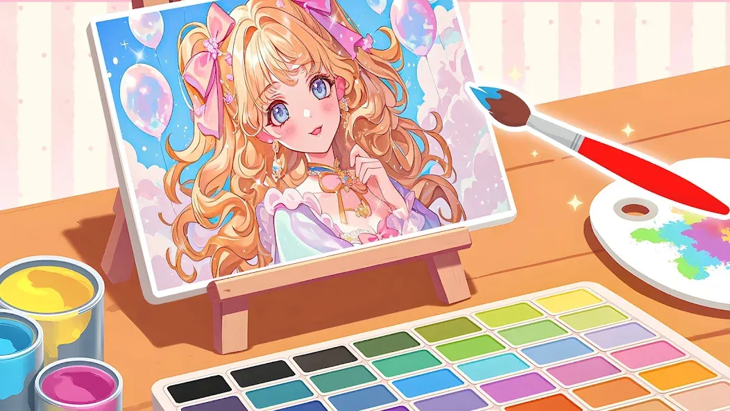 Jogos de pintar:boneca meninas screenshot 1