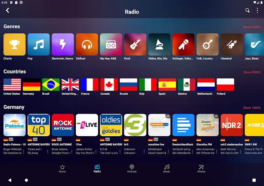 Audials Play: Radio & Podcasts screenshot 10