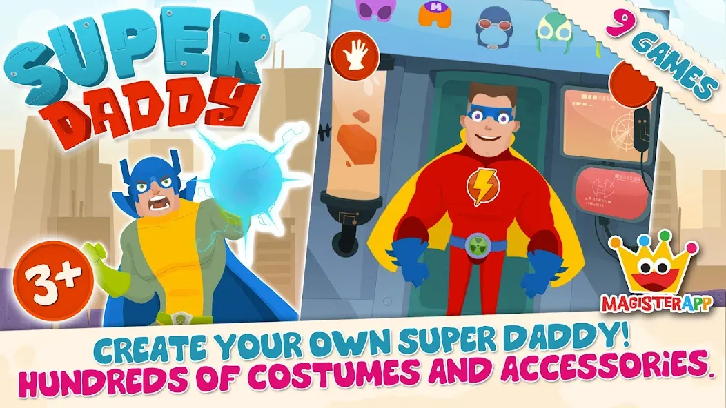 Super Daddy - Dress Up a Hero screenshot 1