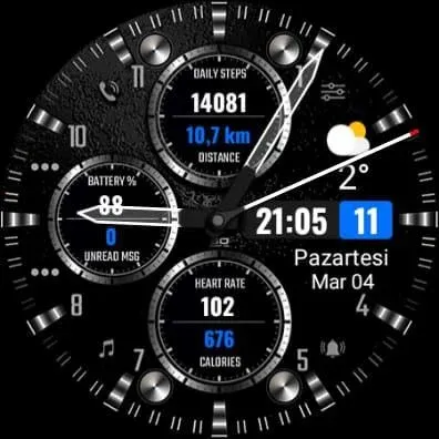 S200 Hybrid Watchface screenshot 4