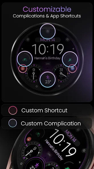 Dream 154 Digital Watch face screenshot 4