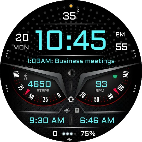 A475 Angry Eyes Digital Face screenshot 30