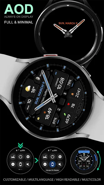WFP 133 Brutal watch face screenshot 5