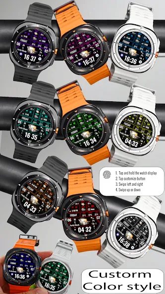 N-SPORT753 Digital Watch Face screenshot 4