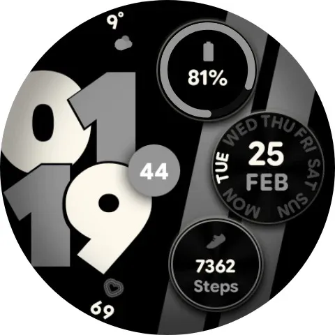 Sporty Pixel - Watch face screenshot 9