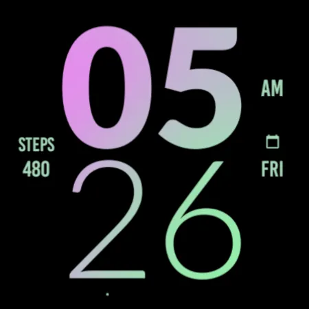 Pink Orchid Large Watch Face screenshot 6
