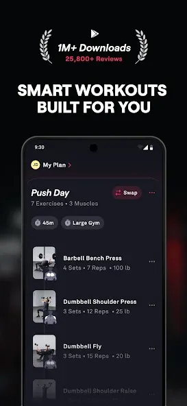 Fitbod: Workout & Gym Planner screenshot 1
