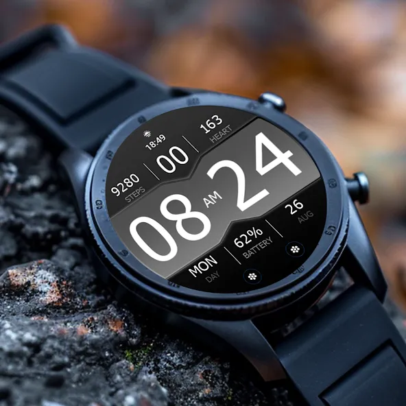 Key WF35 Digital Watch Face screenshot 1