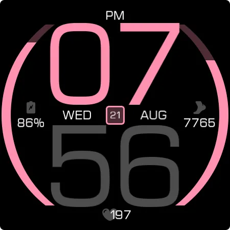 Key077 Futuristic Watch Face screenshot 27