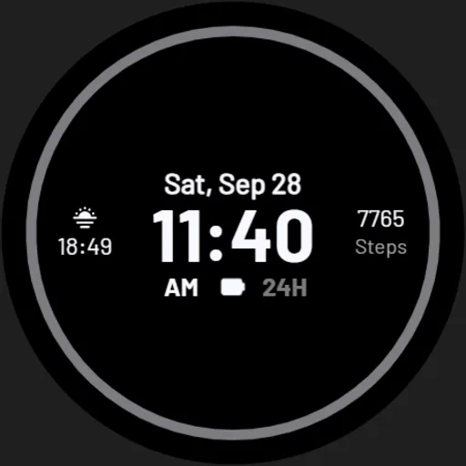 EXD091: Simple Spectrum Face screenshot 25