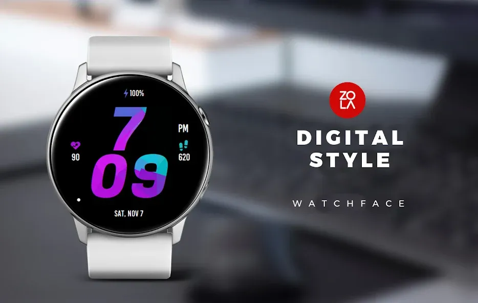 Digital Style Watch Face screenshot 1