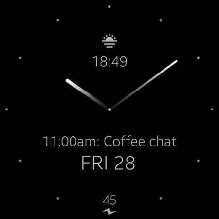 Minimal Black v27 watch face screenshot 13