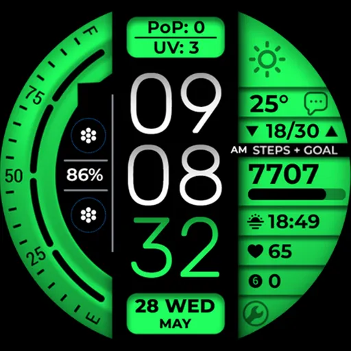 Digital Watch Face OMG 377 screenshot 29
