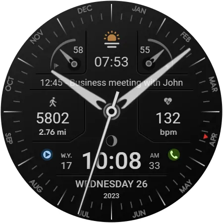 WFP 311 Modern watch face screenshot 41
