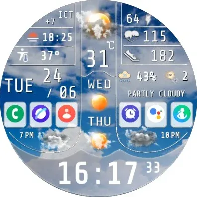 N-SPORT754 Weather Dial Watch screenshot 12