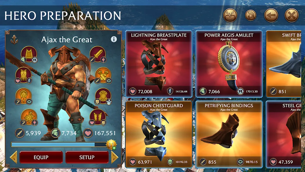 Olympus Rising: Strategy game screenshot 5