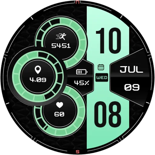 Digital Lunor WS1 Watch Face screenshot 15