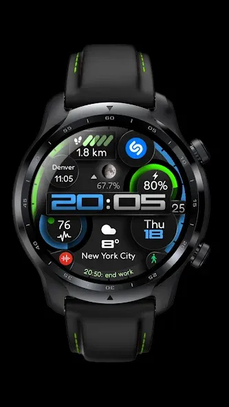 Digital Watch Face CUE110 screenshot 5