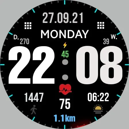 Big dgt mod 5M Watch face screenshot 25