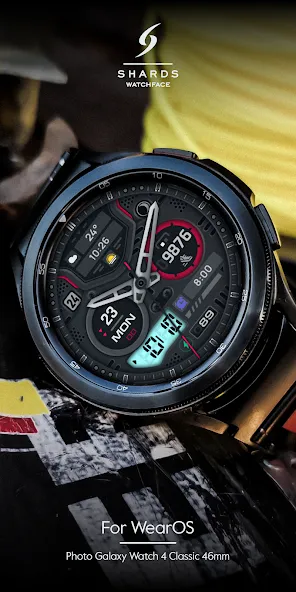 SH056 Watch Face, WearOS watch screenshot 2