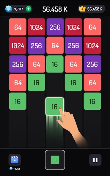 2048 Fusionar Bloques Juego screenshot 6