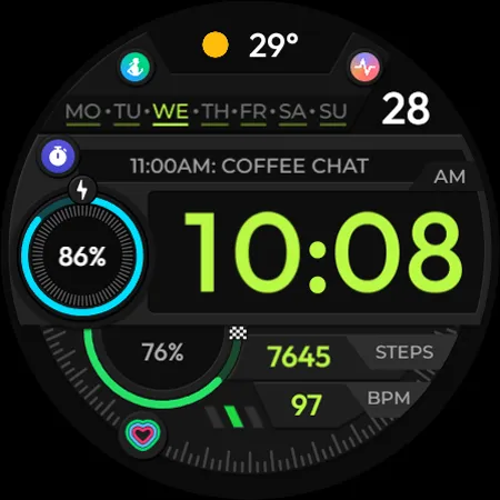 TVV Sport 5 Digital Watch Face screenshot 11
