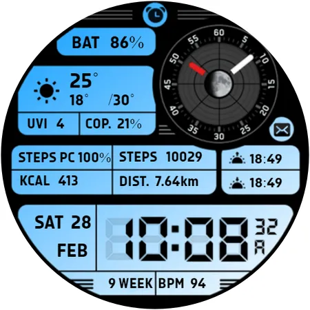 Retro Digital Watch Face screenshot 9