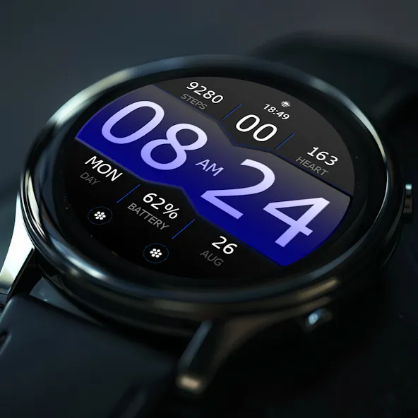 Key WF35 Digital Watch Face screenshot 6