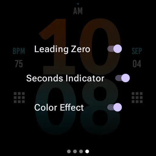 Big Orange Blue Watch Face screenshot 9