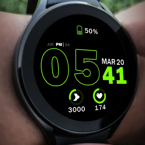 Key035 Digital Watch Face screenshot 5