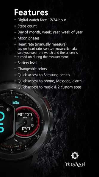 W305 Artistic Watch Face screenshot 3