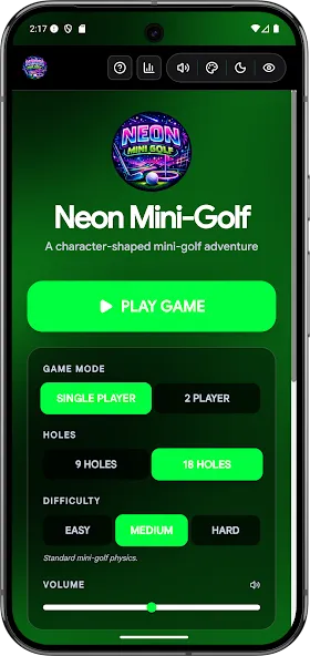 Neon Mini Golf Offline No Wifi screenshot 2