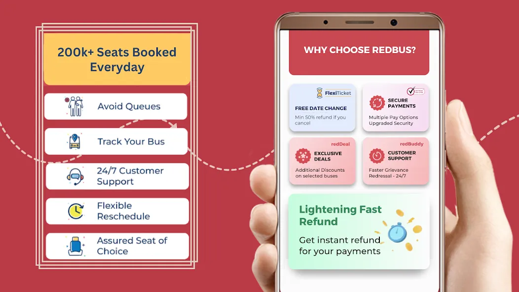 redBus Book Bus, Train Tickets screenshot 2