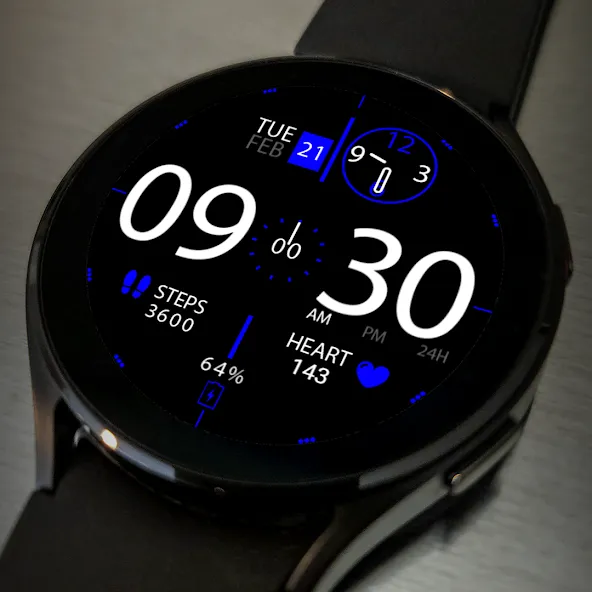 Key026 Hybrid Watch Face screenshot 3