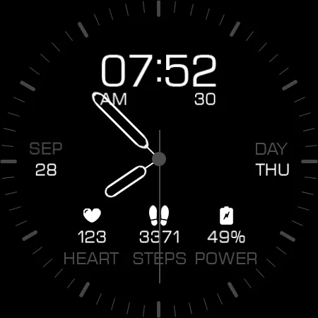 Key067 Analog Watch Face screenshot 27