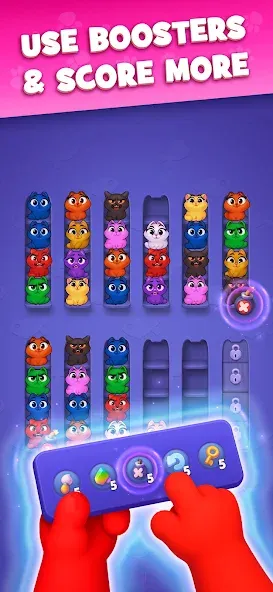 Kitty Sort: Twisted Tails screenshot 9
