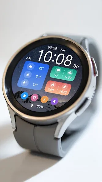 Starry Night Widget ZKin Watch screenshot 3