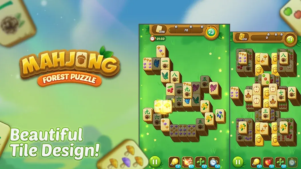 Mahjong Forest Puzzle screenshot 2