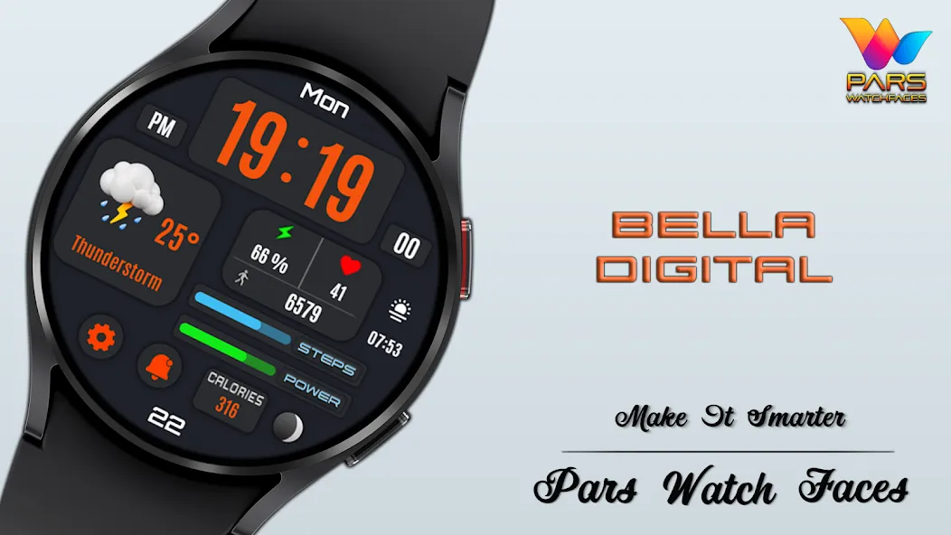 Bella Digital Watch Face screenshot 7