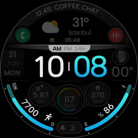 Digi Dash Clock - Watch Face screenshot 32