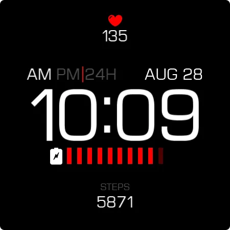Digital Watch Face Key071 screenshot 27