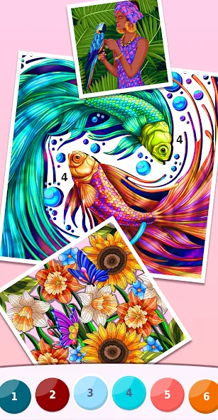 Relax: colorear por número screenshot 4