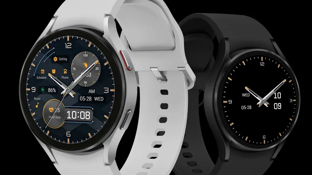 Simple Blue ZKin Watch screenshot 1