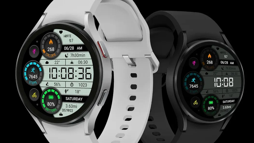 Retro Functional LCD ZKinWatch screenshot 1