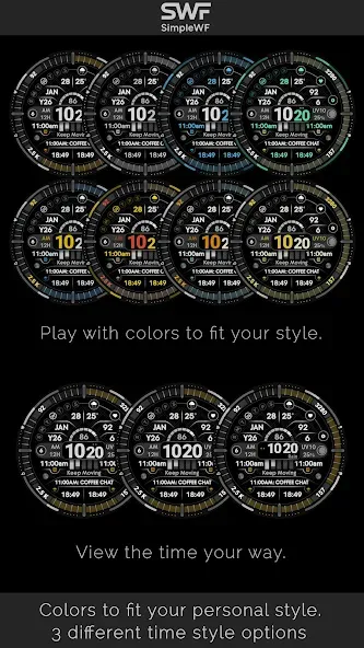 Digital Watch Face Infowatch 2 screenshot 6