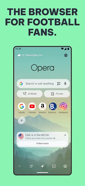Opera: Private Web Browser screenshot 1