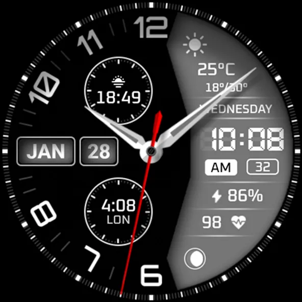 Watch face 10h08.com #114 screenshot 25