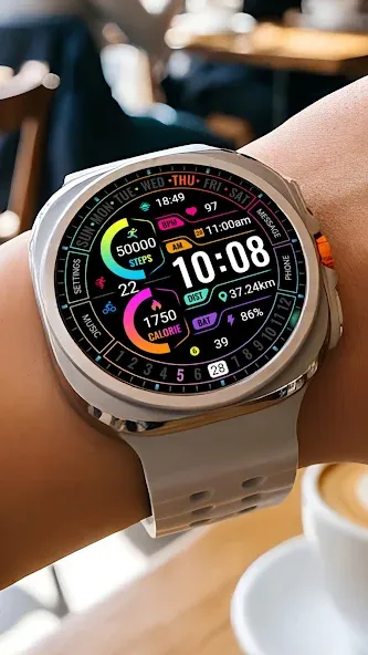 Gradient Line ZKin Watch Face screenshot 1